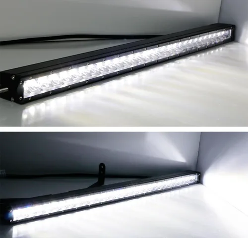 Miniatura 9 de iJDMTOY Kit de barra de luz LED de 30 pulgadas de montaje en rejilla superior compatible con Ford F250 F350 Super Duty 2011-2016, incluye (1) barra