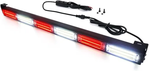 Miniatura 9 de Xprite Barra de luz estroboscópica COB LED de 27 pulgadas para asesor de tráfico de emergencia, 21 patrones intermitentes, barras de luz