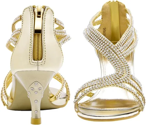 Miniatura 2 de Shesole, Sandalias para boda con apertura frontal para baile.