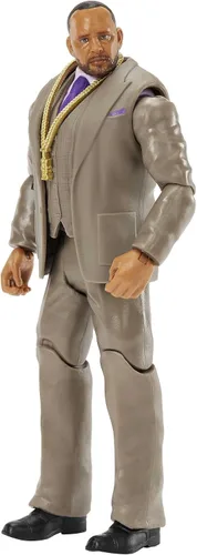 Mattel WWE - Figura de acción básica MVP, serie 128, coleccionable de 6 pulgadas para edades de 6 años en adelante