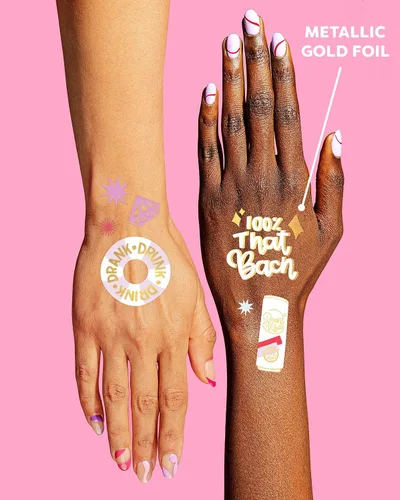 Miniatura 4 de xo, Fetti Bride Vibes - Tatuajes de despedida de soltera - 32 estilos de purpurina Decoración de fiesta de bach, regalo de dama de honor, regalo