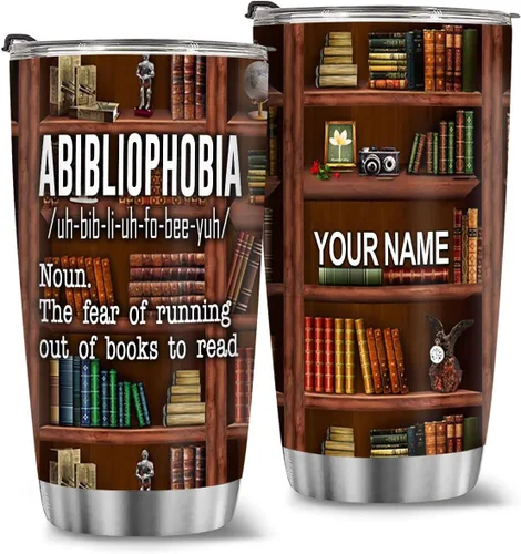 Miniatura 8 de T40413 - Taza personalizada para amantes de los libros, taza de café con texto en inglés "Just A Girl Loves Book", regalo para mujeres y niñas