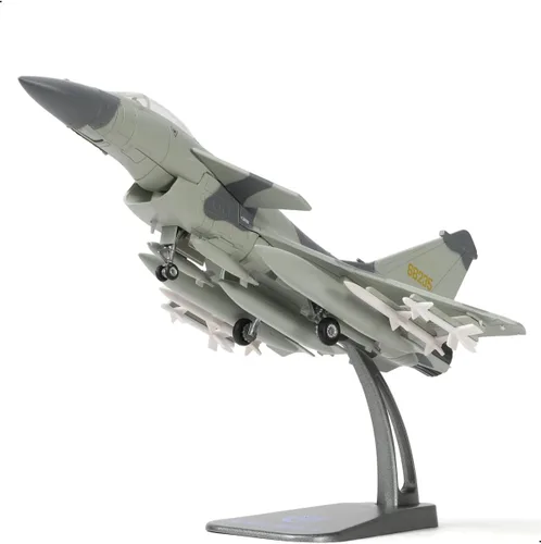 Miniatura 6 de NUOTIE 1/72 J10 Vigorous Dragon Fighter Jet Modelo Militar Aeronave Diecast Metal Modelo Adulto Modelo de Avión con Soporte para Entusiastas