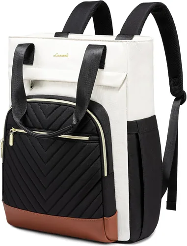 Miniatura 11 de LOVEVOOK Mochila para computadora portátil para mujer, bolsa de trabajo de 15.6 pulgadas, mochila para profesores, enfermeras, mochila de viaje