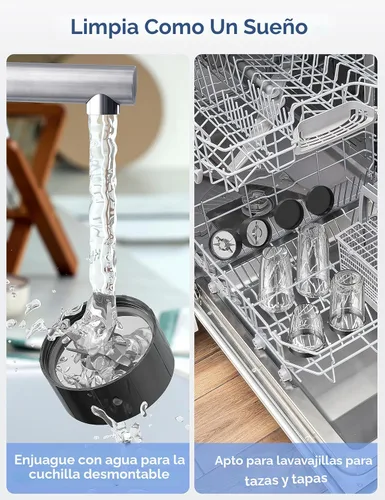 Miniatura 7 de Ganiza Licuadora para Batidos, licuadora de 900W para batidos y licuados, Combo de licuadora personal y molinillo de 15 piezas para cocina, batidora