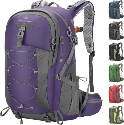 Miniatura 15 de Maelstrom Mochila de senderismo, mochila de camping, mochila de senderismo impermeable de 40 litros con cubierta para lluvia, mochila de viaje 40L