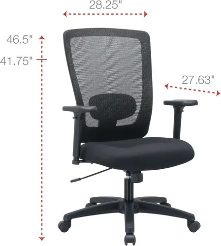 Miniatura 3 de Alera ALE Envy Series Silla multifunción de malla con respaldo alto, color negro