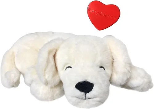 Miniatura 8 de Juguete de peluche con latido del corazón, juguetes calmantes para aliviar la ansiedad para cachorros y gatitos, latido del corazón en una felpa