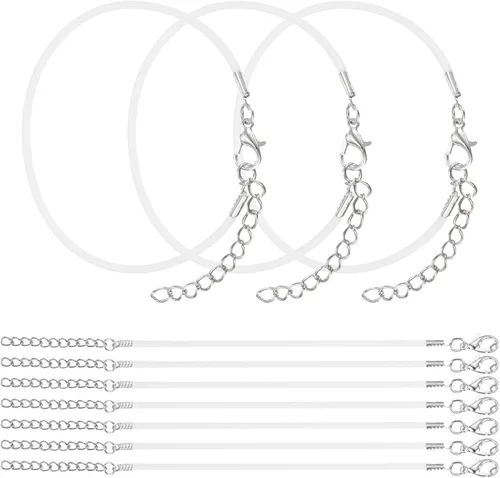 Miniatura 13 de MECCANIXITY 10 cordones de pulsera verde militar, pulsera de amistad ajustable de 9 pulgadas, cordón de poliéster encerado de 0.059 in con cierre