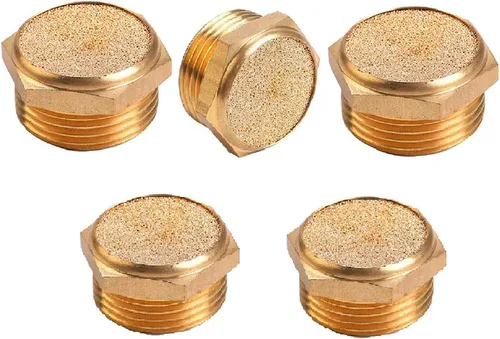 Miniatura 7 de Beduan Silenciador neumático de bronce sinterizado del escape, montaje masculino del silenciador del aire del NPT del 1/2