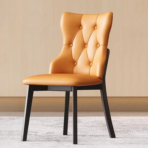 Miniatura 28 de Juego de sillas de comedor, sillas rústicas de cocina, silla de comedor tapizada con cojín grueso, silla de sala de estar con marco de madera beige