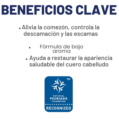 Miniatura 6 de MG217 Champú para la psoriasis con alquitrán de hulla, tratamiento terapéutico del cuero cabelludo, controla la picazón, descamación