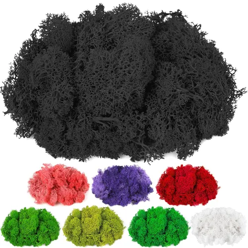 CCINEE Musgo preservado, musgo de reno falso de 4 onzas para plantas en maceta para manualidades, decoración floral de pared, centros de mesa de