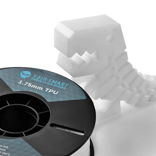 Miniatura 5 de SainSmart filamento de TPU 87A 1.75mm filamento flexible de TPU para impresora 3D, carrete de 1kg, natural