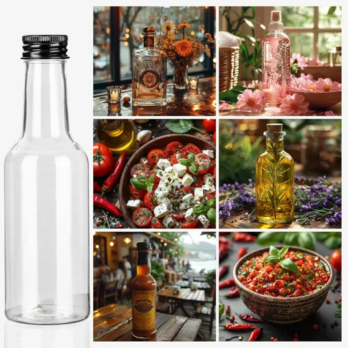Miniatura 7 de BELLE VOUS Botellas pequeñas de licor (paquete de 24) – Botella de alcohol vacía de plástico reutilizable de 5 onzas líquidas con tapa de rosca