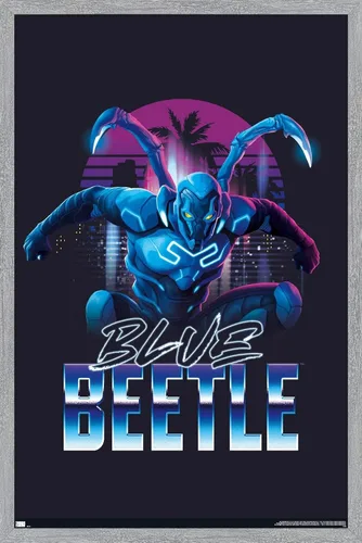 Miniatura 11 de Trends International DC Comics Movie Blue Beetle - Póster de pared de ciudad, 22.4 pulgadas de largo x 14.7 W, paquete de póster y montaje prémium