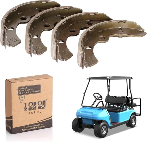 10L0L Zapatas de freno de repuesto para carrito de golf para Club Car (1995 en adelante) DS y Precedent Golf Cart 1018232-01 (2 cortos, 2 largos)