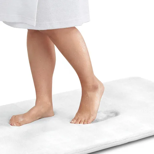 Miniatura 30 de Alfombra de Baño de Espuma Viscoelástica Antideslizante Absorbente Súper Acogedora de Terciopelo para Baño (17 pulgadas X 24 pulgadas, Autumn Glaze)