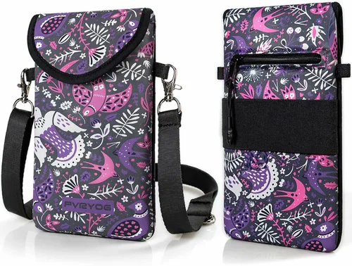 Miniatura 17 de Funda Bolsa Estuche de Neopreno para Teléfono para Hombres y Mujeres con Correa Cruzada/Cordón para el Cuello para Samsung S25+, S24 Fundas