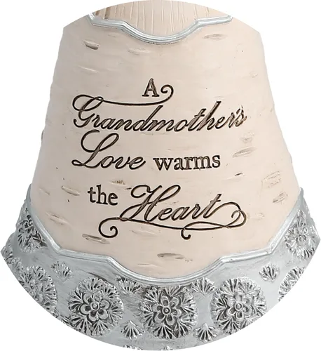 Miniatura 7 de Pabellón - Figura decorativa de ángel abuela de Elements - 8.0 pulgadas, sosteniendo un corazón, con la inscripción "El amor de una abuela calienta