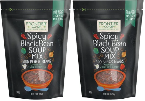 Miniatura 8 de Frontier Co-op Mezcla de sopa de frijoles negros picantes, 7.90 onzas, mezcla abundante para sopas, guisos y preparación de comidas