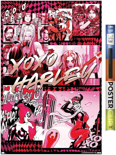 Miniatura 17 de Trends International DC Comics - Póster de pared de Harley Quinn, Good To Be Bad, 14.725 x 22.375 pulgadas, versión enmarcada plateada Versión