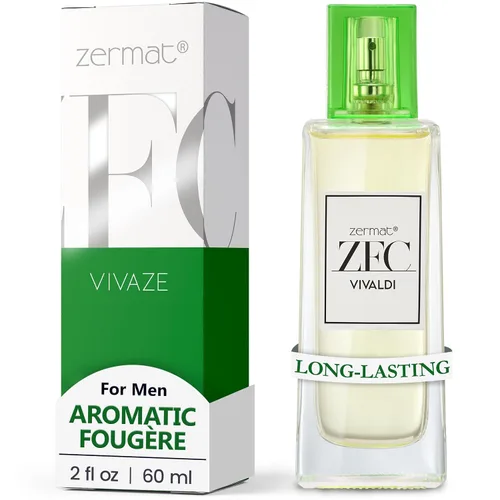 Zermat Vivaze Vivaldi, Fragancia para hombre, Fresh - Aroma a hierbas 2 onzas líquidas