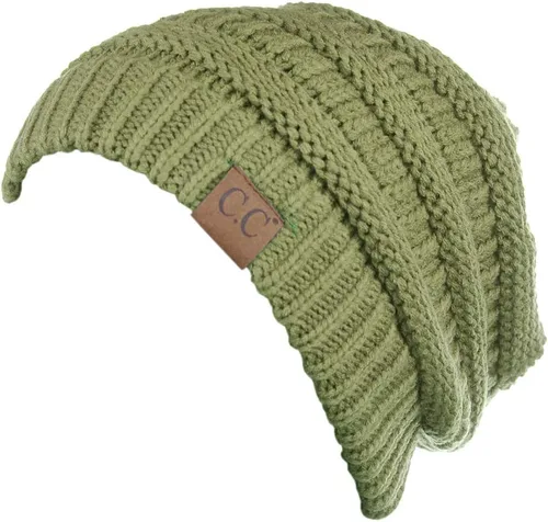 Miniatura 500 de C.C Trendy Warm Chunky Soft Stretch Cable Knit Beanie