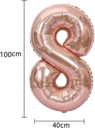 Miniatura 6 de Decoración de cumpleaños número 38, globos de papel de aluminio, globos de látex para fiesta de cumpleaños de 38 años, globos de helio, globos