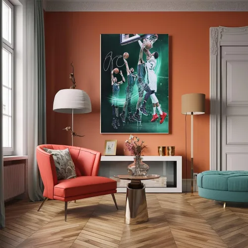 Miniatura 39 de Póster firmado de la superestrella de baloncesto Victor Wembanyama para niños, para la habitación de los fanáticos, decoración de pared, pósteres