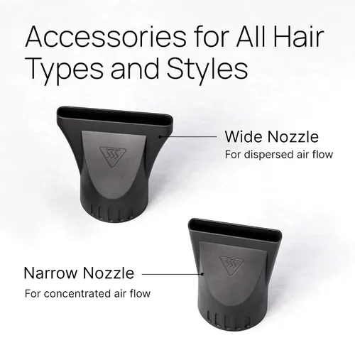 Miniatura 5 de TREZORO Secador de pelo profesional para mujer, secador de pelo iónico de 2000 W para salón y uso personal, potente, secado rápido y silencioso