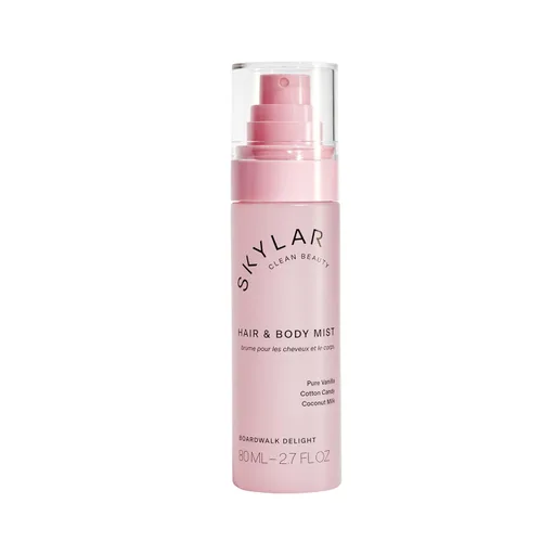 Skylar Boardwalk Delight - Spray para cabello y cuerpo | Fragancia hipoalergénica y limpia | Vegano, sin crueldad animal y seguro para pieles
