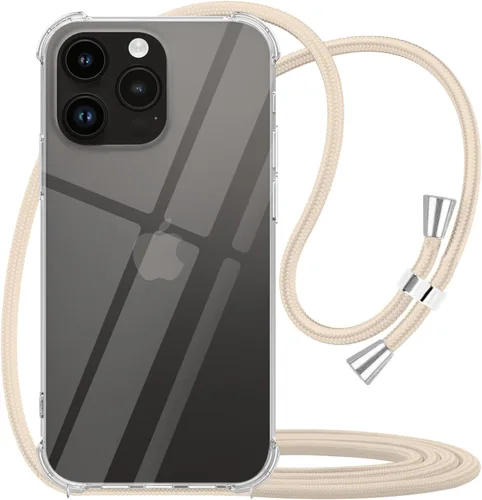 Miniatura 22 de Funda cruzada para iPhone 13 Mini, transparente, ajustable, para el hombro, correa de cordón, para mujeres y niñas, funda protectora delgada suave
