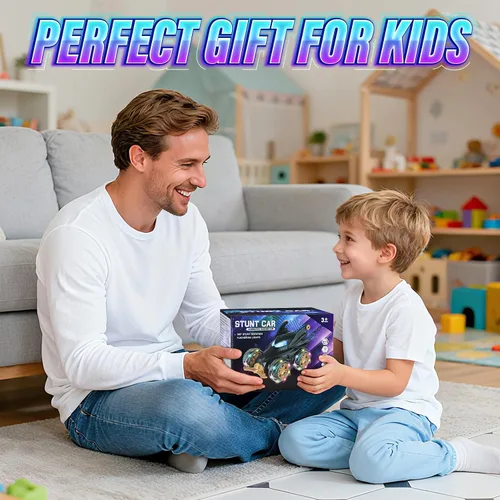 Miniatura 8 de Bat - Autos de control remoto para niños de 4 a 7 años, 2.4 GHz recargable a control remoto con luces frías, juguetes de regalo para niños de 4, 5