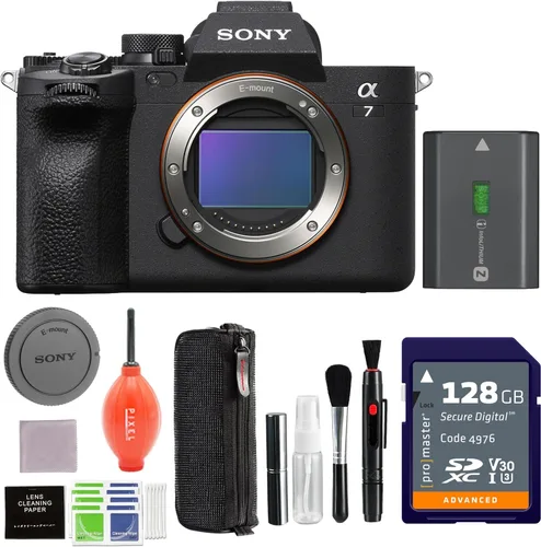 Sony Alpha 7 IV Cámara de lente intercambiable sin espejo de marco completo con accesorios adicionales