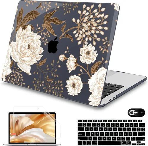 Miniatura 8 de Mektron para MacBook Air 13 Funda A1466/A1369 (versión 2010-2017), cubierta rígida de plástico con fijación a presión para MacBook Air 13.3 pulgadas