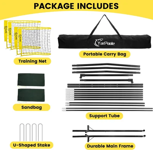 Miniatura 7 de Volleyball Training Net Equipment