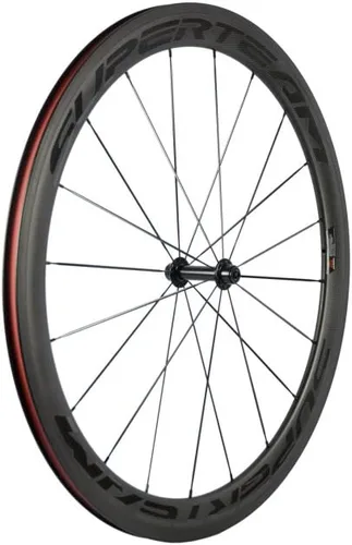 Miniatura 2 de Superteam - Juego de ruedas para bicicleta de ruta fibra de carbono, 700 C, 50mm ancho 23 terminado mate