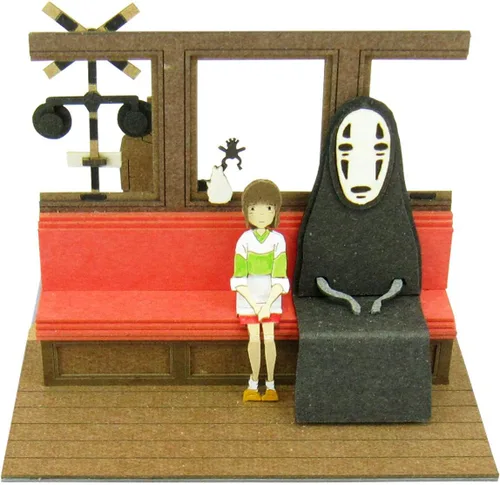 Sankei MP07-15 Studio Ghibli Mini Spirited Away Ride en el ferrocarril eléctrico Kaihara, artesanía de papel sin escala