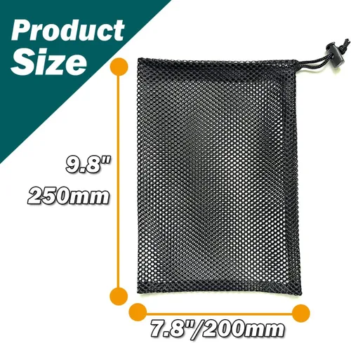 Miniatura 9 de SAEBEL Bolsas de malla con cordón duradero para pelota de golf, pickleball, tenis, béisbol, gimnasio, equipo de natación