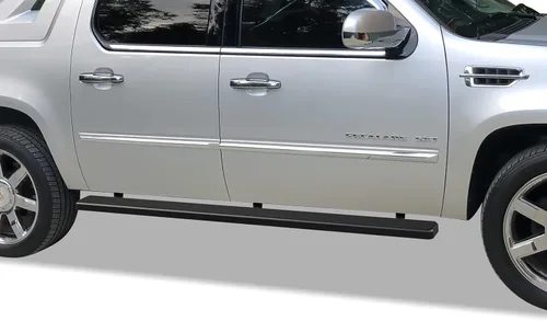 APS Estribos (barras laterales y escalones laterales) compatibles con Cadillac Escalade EXT 2002-2013 (acero inoxidable con recubrimiento en polvo