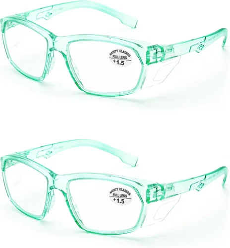 Miniatura 118 de ProtectX Elegantes gafas de seguridad antivaho y resistentes a los arañazos, gafas de protección UV, lentes de bloqueo de luz azul para hombres