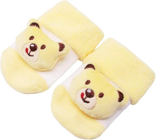 Miniatura 3 de Los niños lindos dibujos animados Bell calcetines Fineser bebé bebé calcetines recién nacido algodón niños niñas antideslizante caliente suave