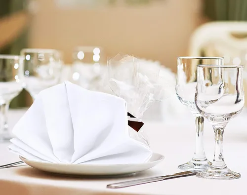 Miniatura 7 de Utopia Kitchen - Servilletas de tela blancas, paquete de 12 (50 x 50 cm), mezcla de algodón absorbente, lavables y reutilizables para cena, 2-Blanco