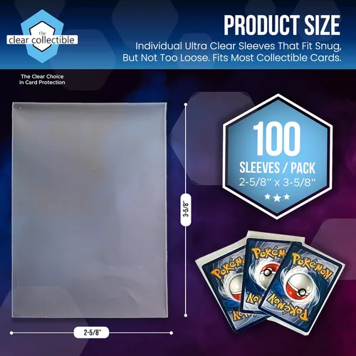 Miniatura 2 de Fundas Penny para Tarjetas Coleccionables - 3,000 unidades - 2-5/8" x 3-5/8" (67mm x 92mm) - Fundas transparentes para tarjetas de colección