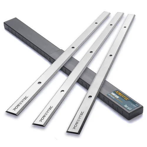 Miniatura 7 de POWERTEC Cuchillas cepilladoras de 13 pulgadas para cepilladoras Ridgid TP1300, TP13001, TP13002, repuesto para cuchillos cepilladores AC8630, juego