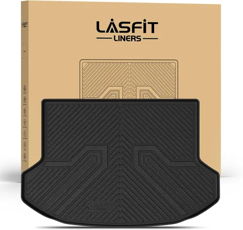 Miniatura 19 de LASFIT Alfombrillas de Piso Compatibles con Nissan Armada 2017-2018 / Infiniti QX56 2011-2013 / Infiniti QX80 2014-2018, TPE Para Todo Clima Ajuste