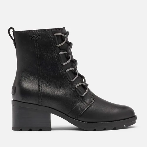 Miniatura 2 de SOREL Botín de encaje Cate para mujer, botas de lluvia de cuero impermeables