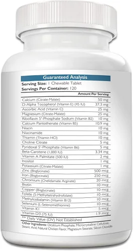 Miniatura 9 de Multivitaminas para perros, apoyo diario de vitaminas y minerales, suplementos nutricionales para perros para todas las razas y tamaños caninos