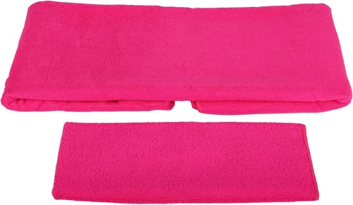 Miniatura 8 de BalanceFrom Juego de yoga de 7 piezas con esterilla extra gruesa de 71 x 24 x 1 pulgadas y correa de transporte – Incluye 2 bloques, correa de Rosado
